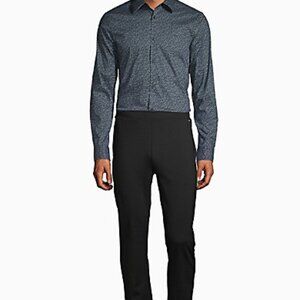 Calvin Klein Men's Stretch Cotton Camo-Print Button-Down Dress Shirt Large New